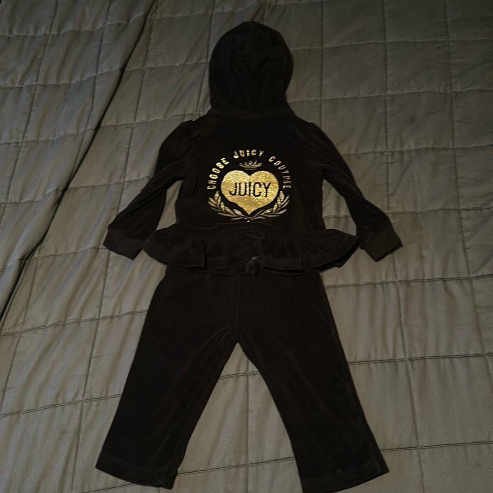 JUICY girl hoodie pants matching set